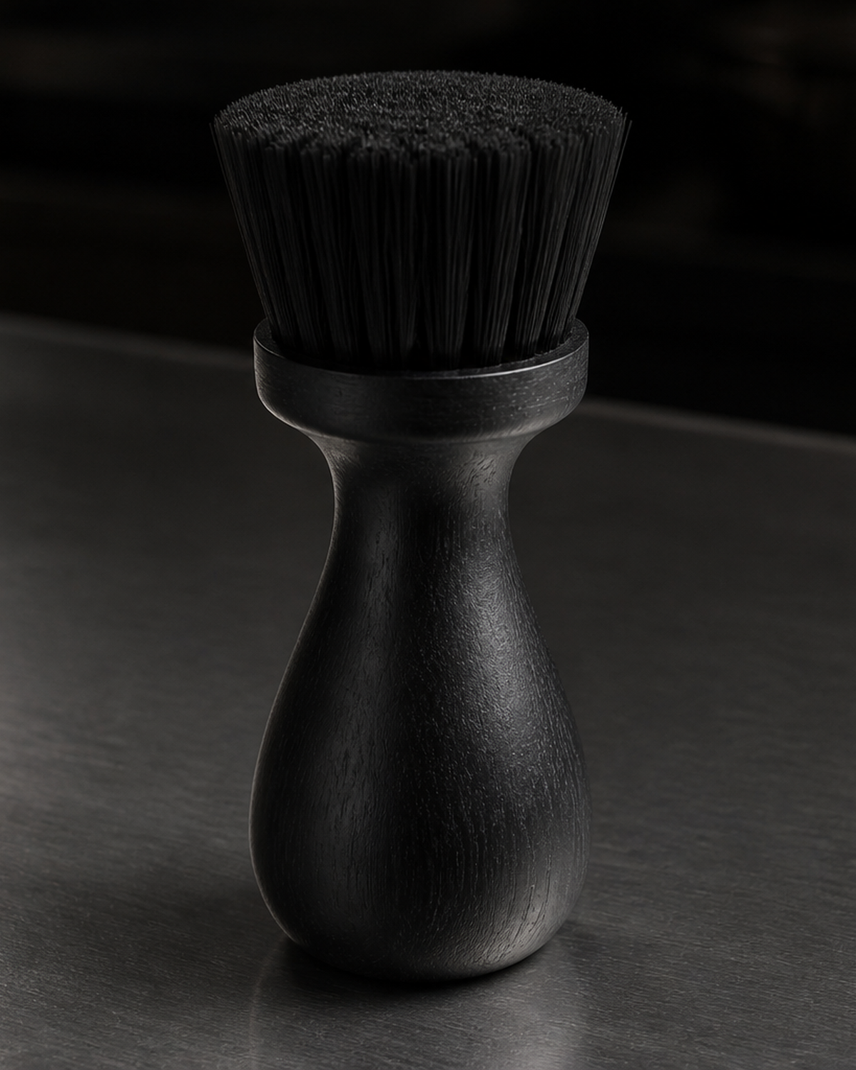 Larger wood-handle group-head brush