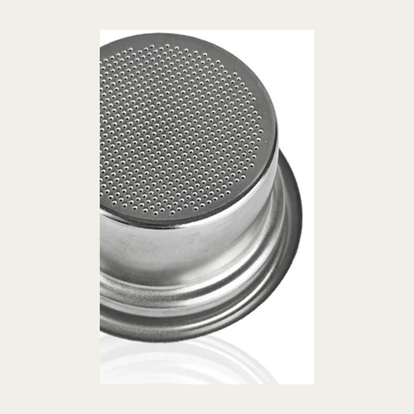 58 mm portafilter basket, inverted flat floor