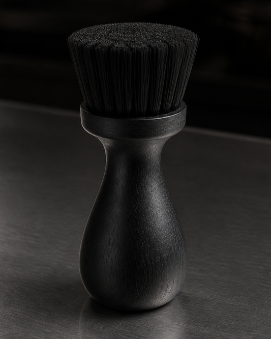 Larger wood-handle group-head brush